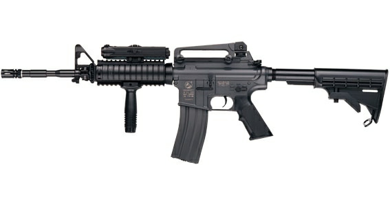ICS (Metal) M4 R.I.S Retractable Stock Airsoft Gun AEG - Airsoft Shop ...