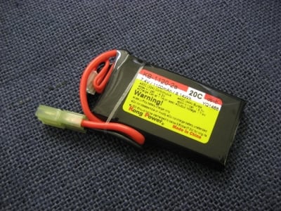 Kong Power 7.4v 1100mAh 20C LiPo Rechargeable Battery (Mini Pack)(Mini Tamiya)