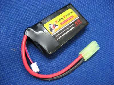 Kong Power 11.1v 1000mAh 20c LiPo Rechargeable Battery (Single Pack)(Mini Tamiya)