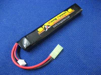 Kong Power 11.1v 1300mAh 20c LiPo Rechargeable Battery (Buffer Tube Pack)(Mini Tamiya)