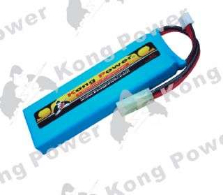 Kong Power 7.4v 1400mAh 15c LiPo Rechargeable Battery (Mini Single Pack)(Mini Tamiya)