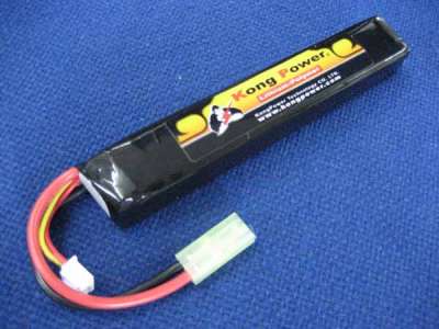 Kong Power 11.1v 1300mAh 15C Stick Battery buffer tube