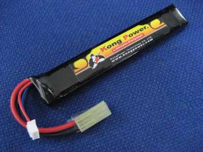 Kong Power 7.4v 1300mAh 15C Stick Battery buffer tube