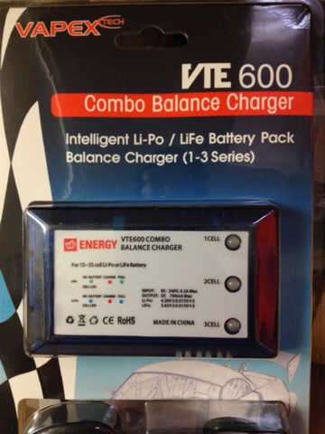 Vapex LiPo/LiFe Balance Charger for 7.4v/11.1v