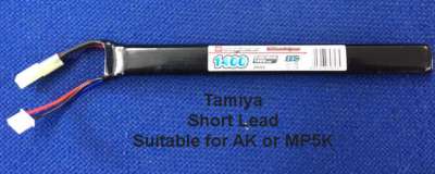 Vapex 7.4v 1400mAh 20c LiPo Battery for AK (Stick Type)(Mini Tamiya)
